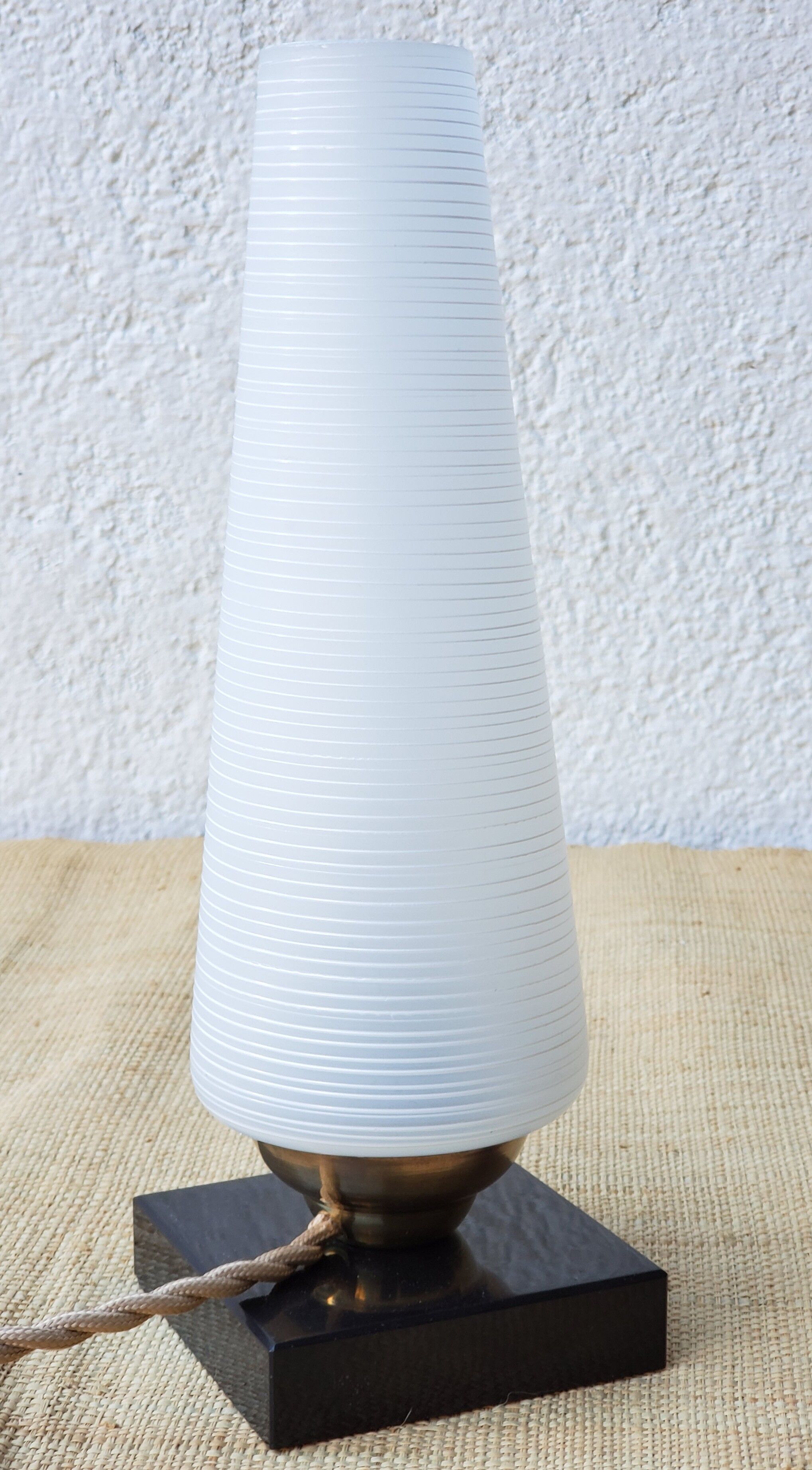 Marble and glass lamp