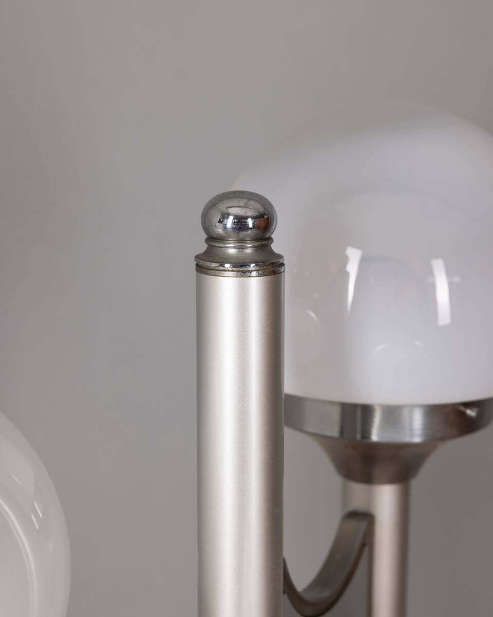 Lampadaire vintage années 70 à trois lumières en verre, design sciolari