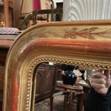 Louis Philippe period mirror with original gold leaf