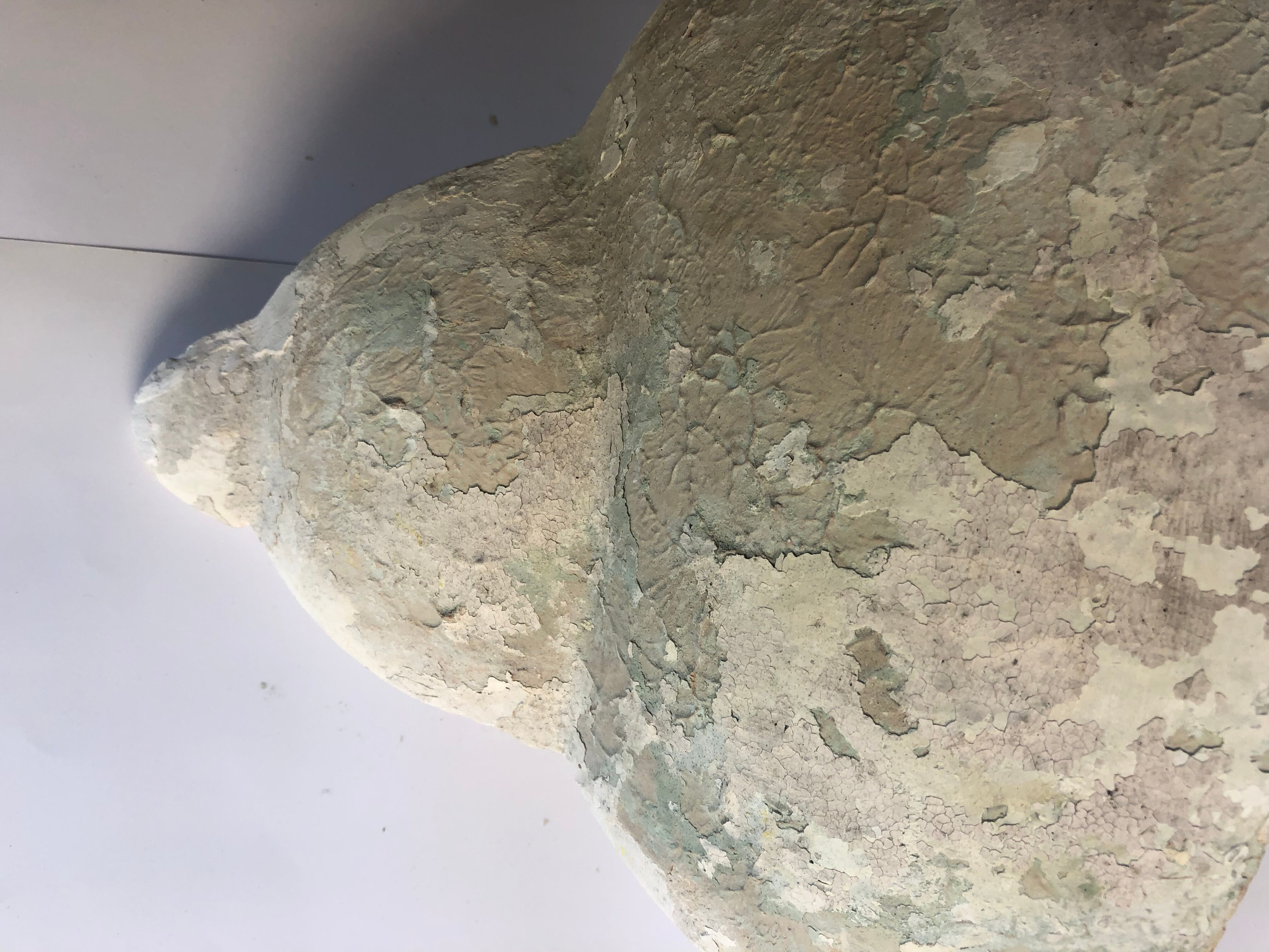 Art deco plaster wall lamp