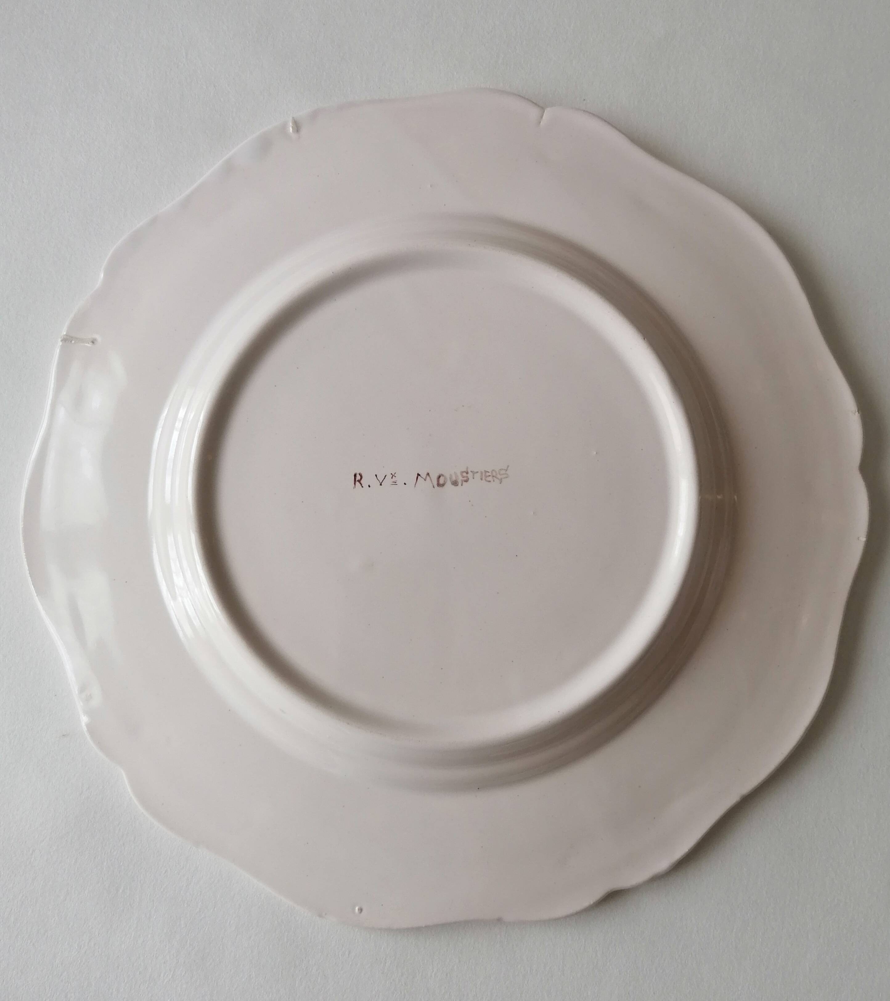 Moustiers faience plate