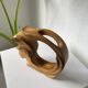 Vase sculpture en bois