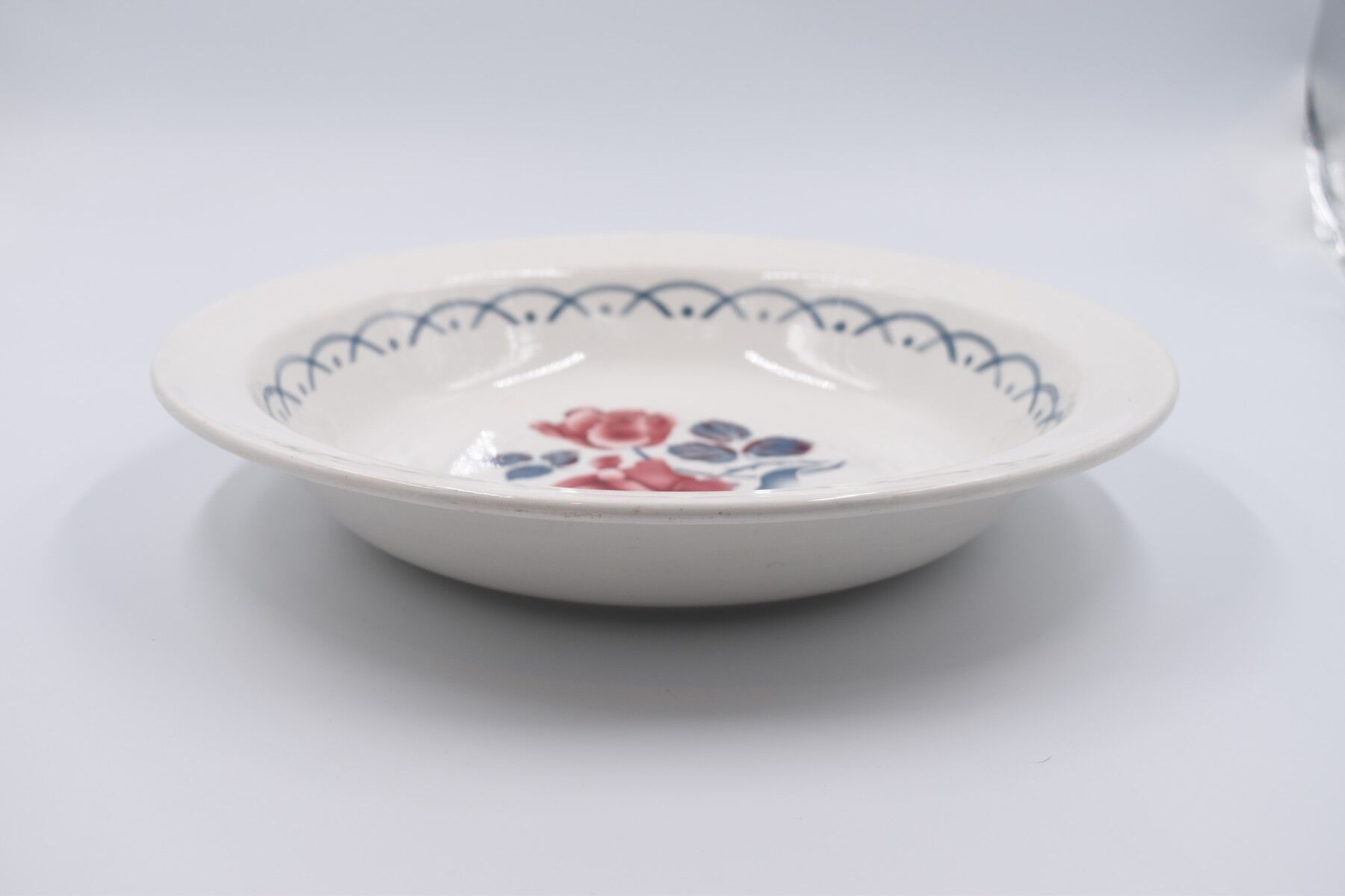 Round hollow dish décor Cannes by Digoin Sarreguemines