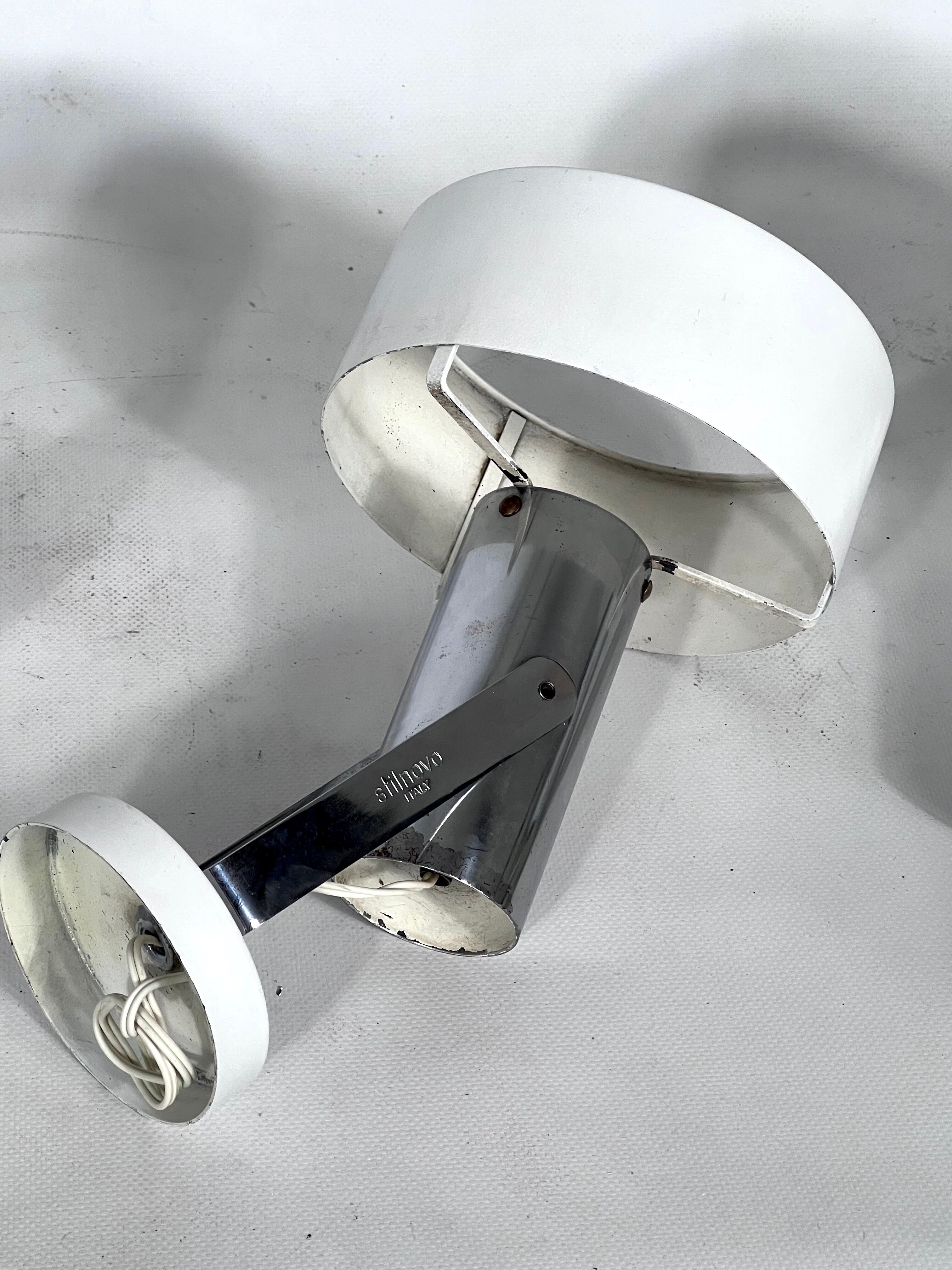 Stilnovo Milano, set of five orientable wall lights from 50s