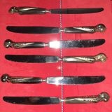 6 knives with zoomorphic bird handles
