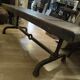 Table basse brutaliste par max & dominique picard 1950