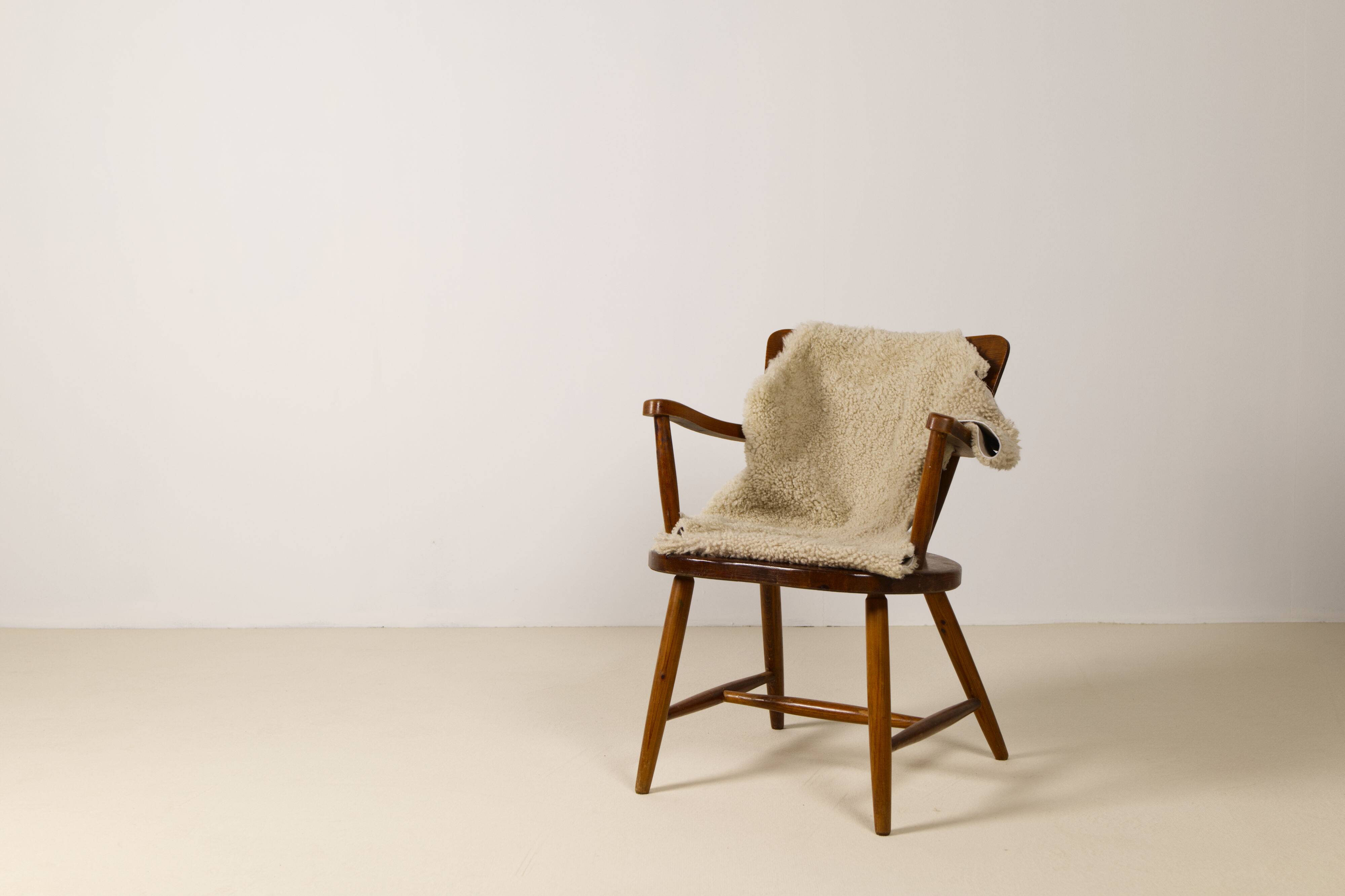 Swedish cabin lounge armchair, 1950s