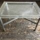 Hollywood chrome and plexiglass space age bedside coffee table 1970