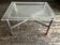 Hollywood chrome and plexiglass space age bedside coffee table 1970