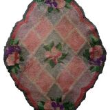 Handmade American vintage rug 90cm x 115cm 1960s