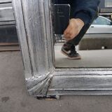 1930 silver mirror 136 cm x 82 cm