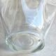 Vintage folded clear glass vase - wave