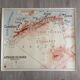 Geography map vintage school poster Morocco North Africa