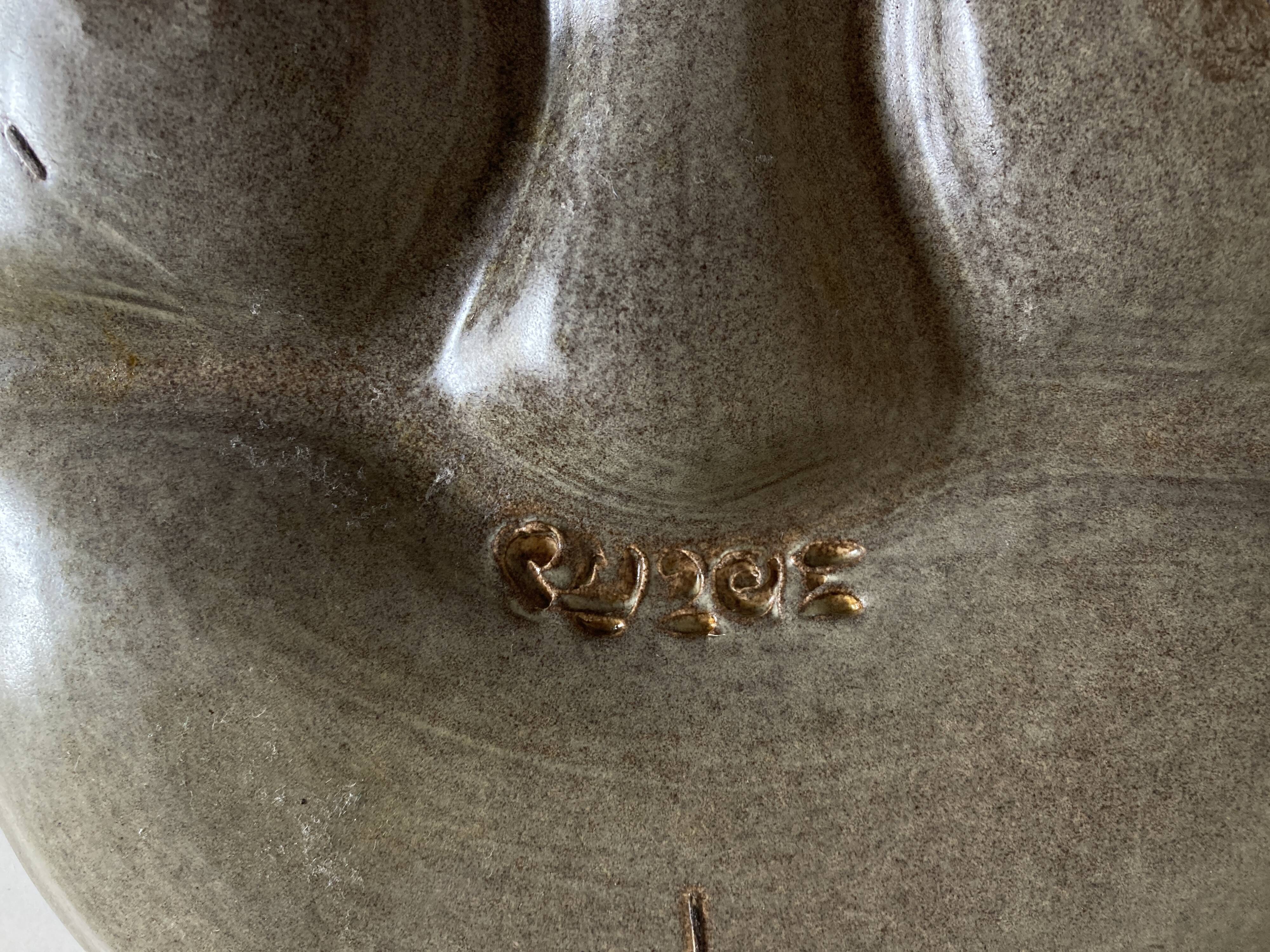 Set of 8 mid-century pottery plates Max Idlas 1960