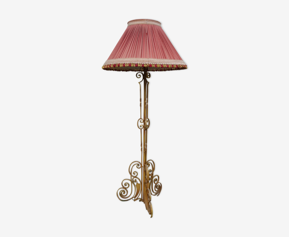 Lampadaire fer forgé art déco