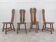 Set of 4 brutalist chairs by De Puydt