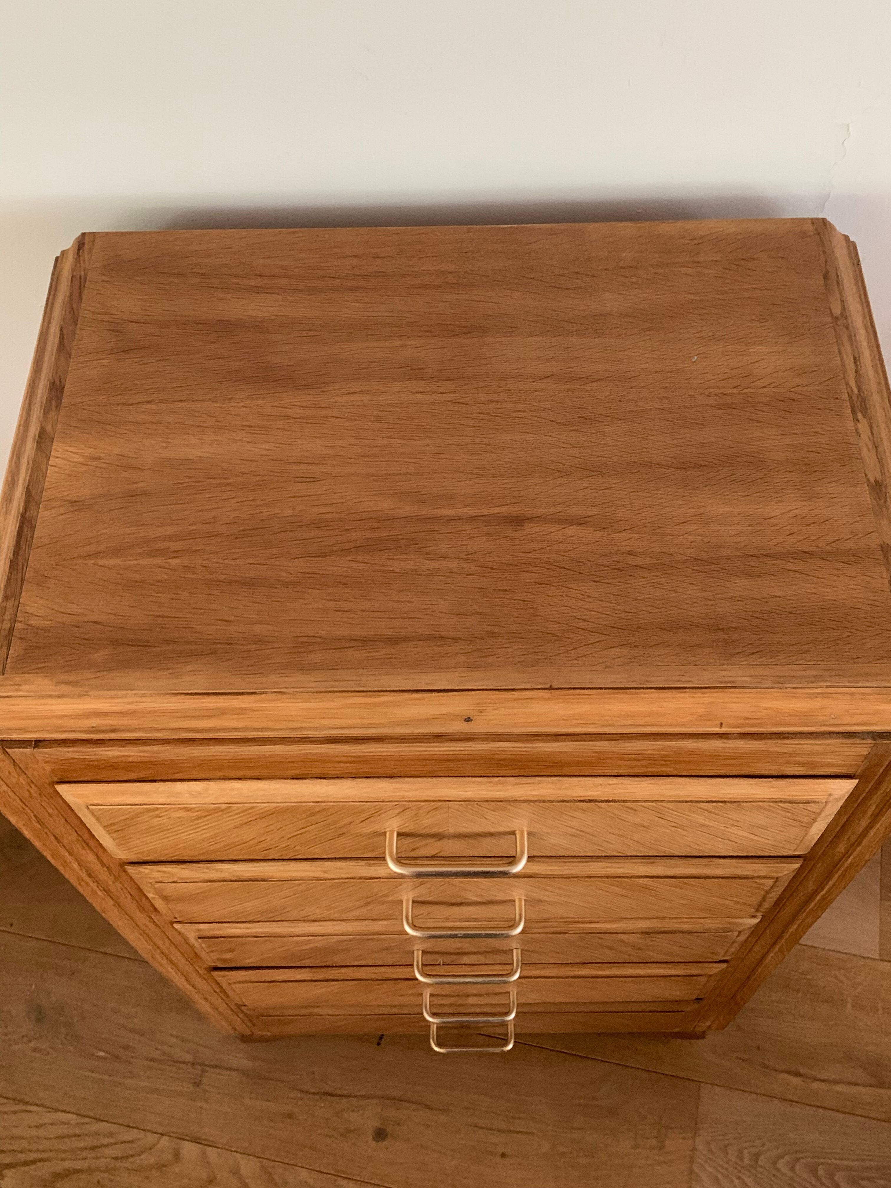 Vintage oak chiffonier