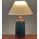 Lampe à poser en métal émaillé des années 1950
