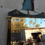 Brass console and mirror