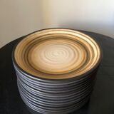 Set of 14 plates Salins les bains France