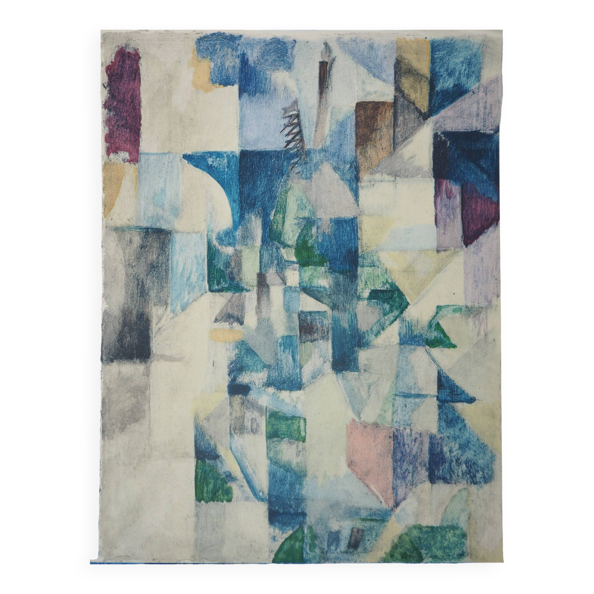 Robert delaunay: window on the city - original stencil