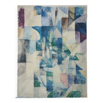 Robert delaunay : fenêtre sur la ville - pochoir original