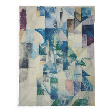 Robert delaunay: window on the city - original stencil