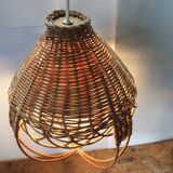 Hanging lamp wicker