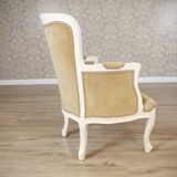 Rococo Style Beech Bergere Chairs, Early 20th Century, Set of 2