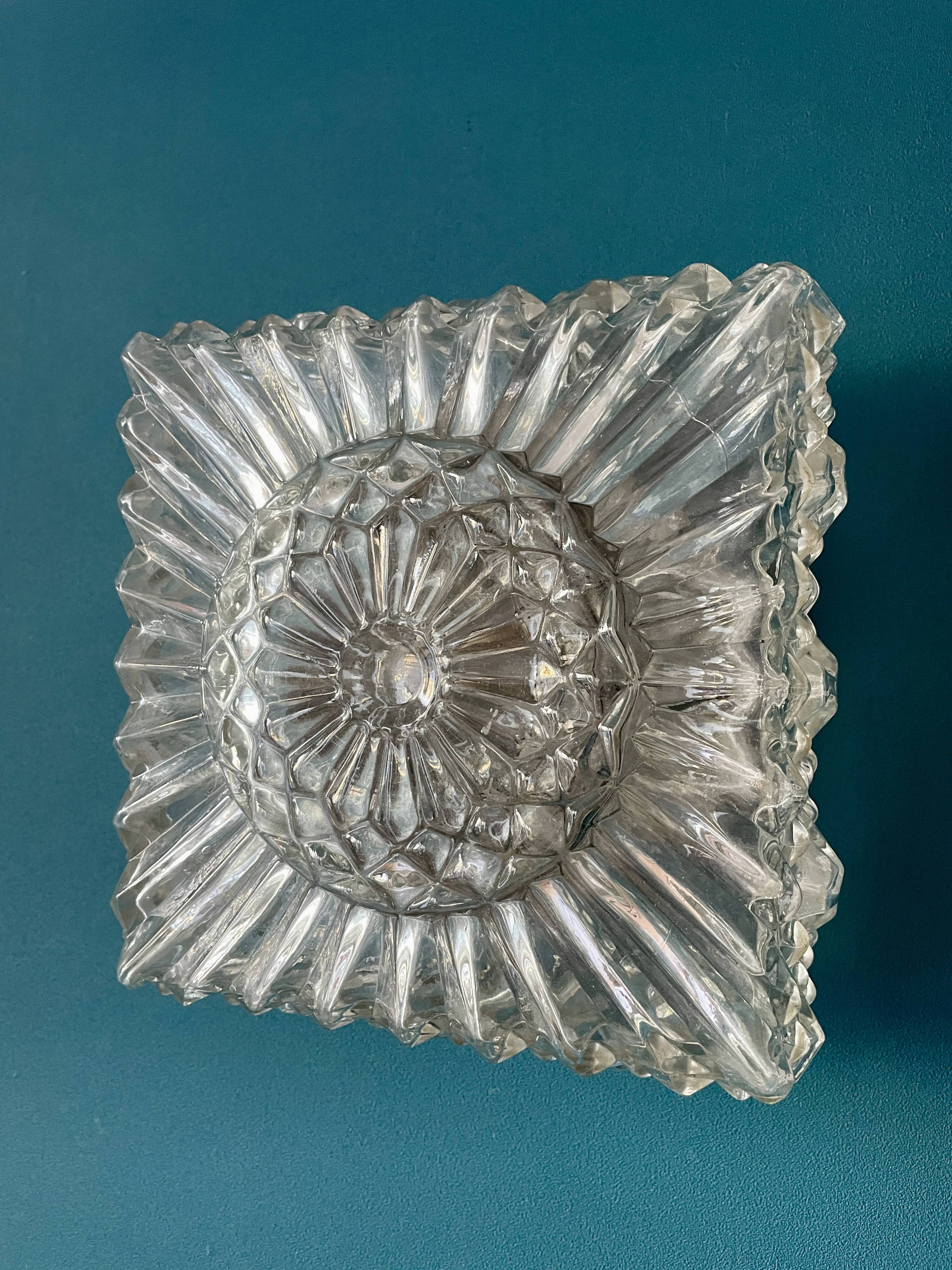 Chiseled glass ceiling light