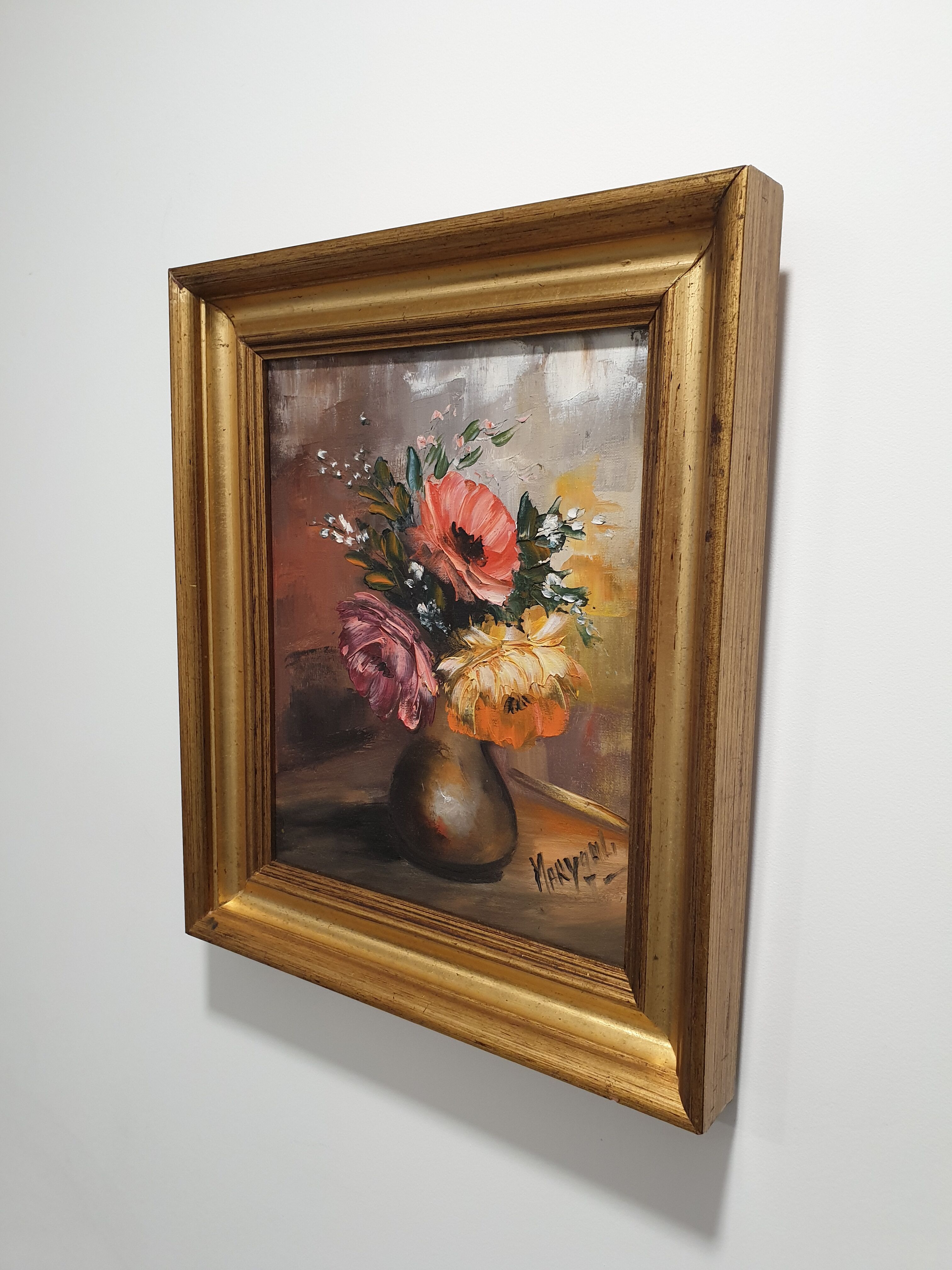 Still life painting signed and framed