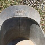Old zinc child bathtub