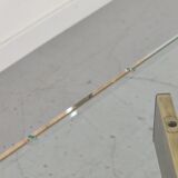 Marble and glass dining table, 80s