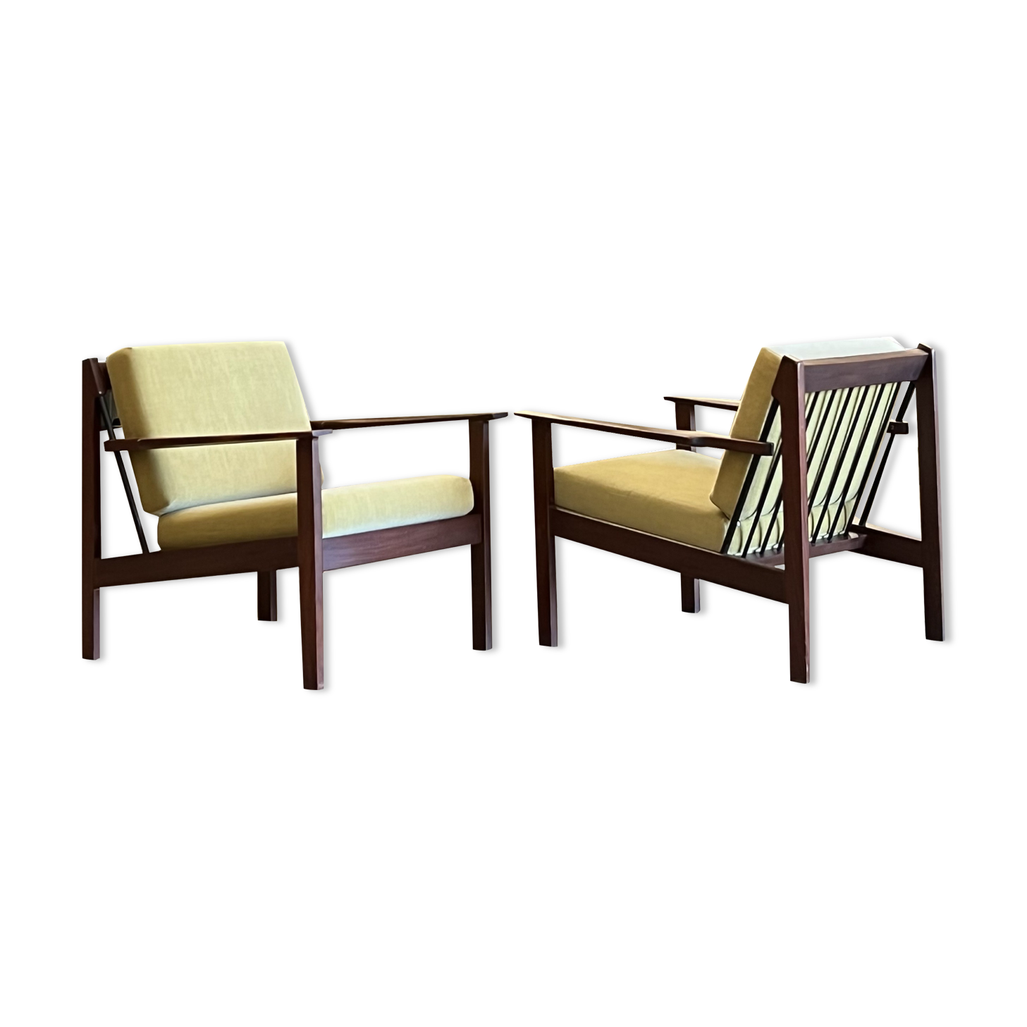 Pair of Scandinavian armchairs
