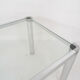 Glass and aluminum dining table by kho liang ie, the netherlands 1974