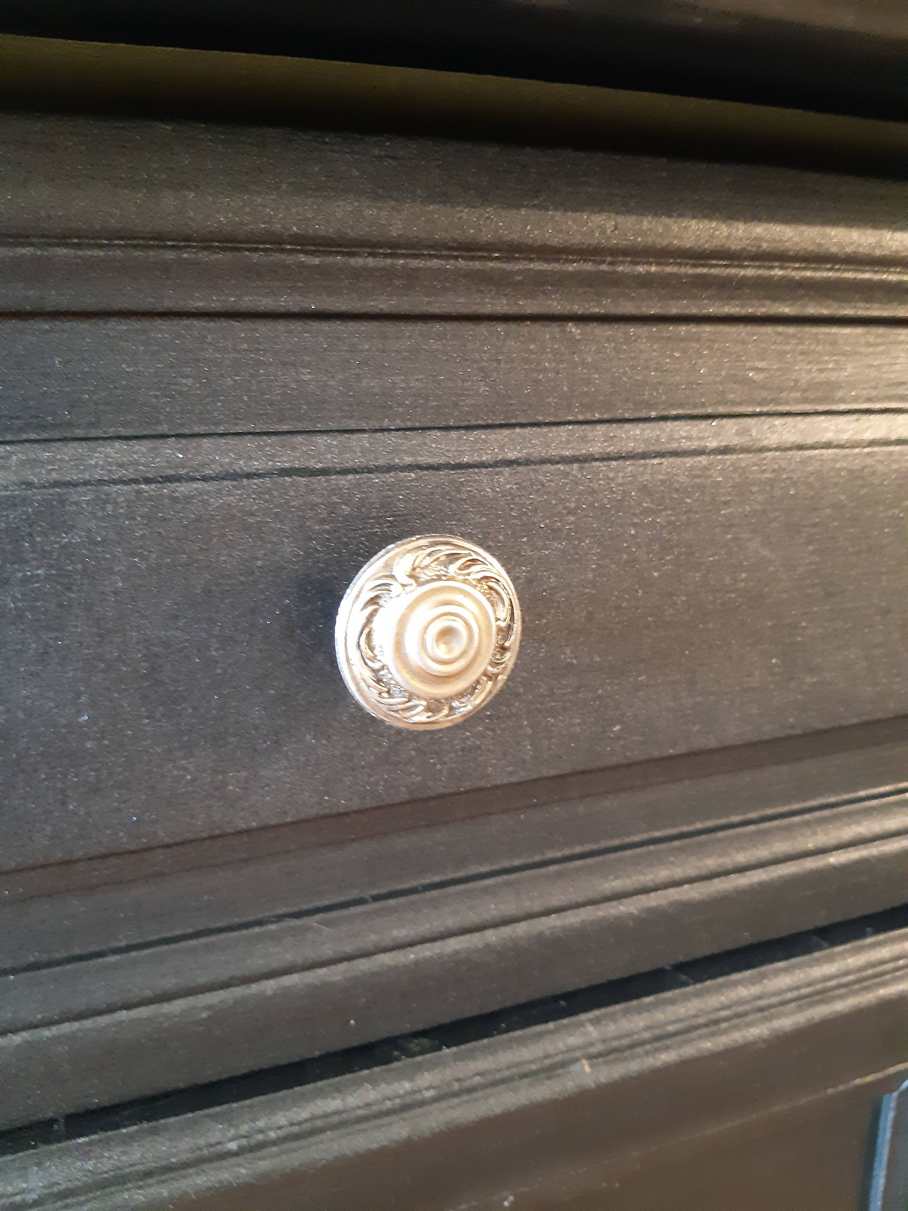 2-door "black steel" dresser