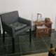 Rosewood and brass magazine stand table