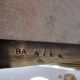 Vintage Brass With Marble Side Table 1950s