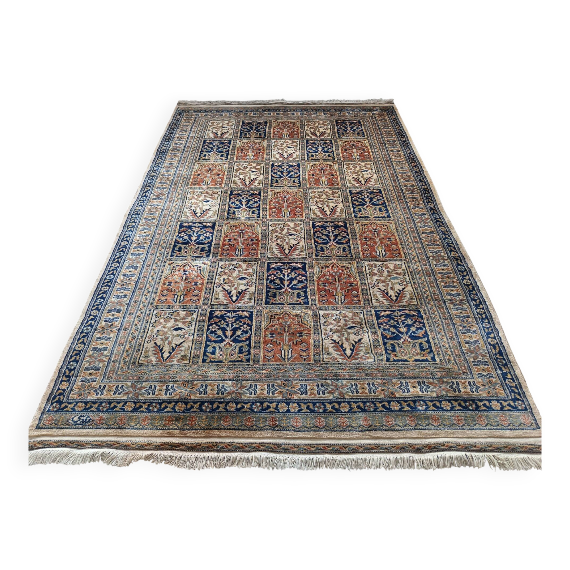 Hand-Knotted Pakistani Carpet