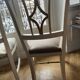 Set of two wooden chairs.