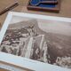 Pic Saint-Loup, vintage, photo plate printed in 1935.