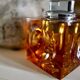 Orange Murano glass Ice Cube table lighter attributed to Antonio Imperatore, Italy, 1970