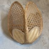 Wicker wall lamp