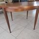 Table ronde en teck design scandinave fin années 60