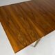Mid-century dining table walnut vintage 60s Extandable