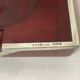 2211869 Vintage, necessary smoker ashtray silver metal red wood circa 1940