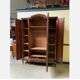 Antique Art Nouveau wardrobe, linen. - fire-gilded bronze