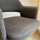 Vintage Mid-Century brown office chair with wheels from the 1970s.