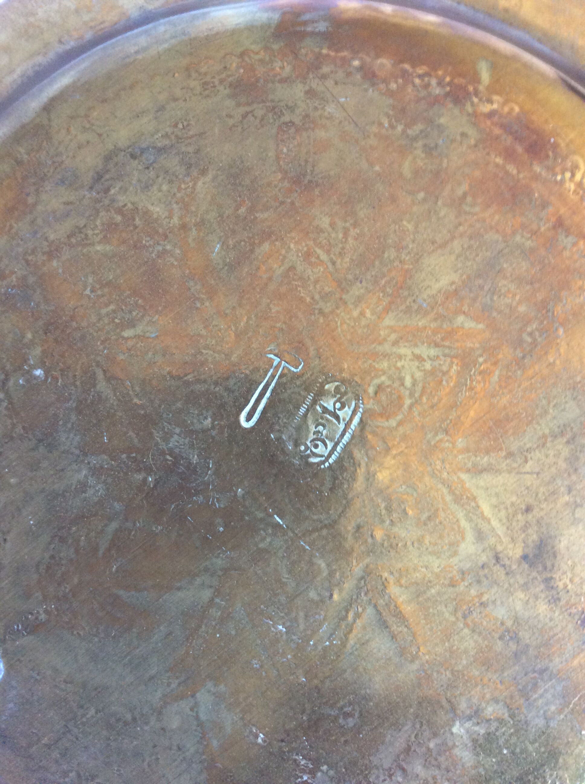 Small Moroccan tray to hang - vintage