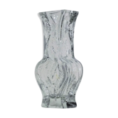 Vase en verre texturé par Ingrid Glashutte années 1970